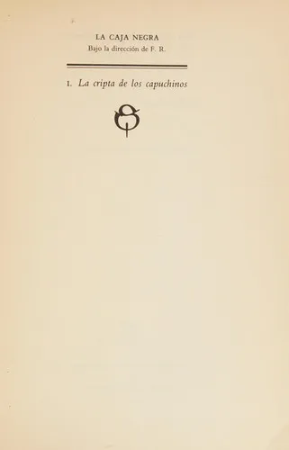 Portada de La cripta de los capuchinos