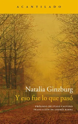 Portada de Y eso fue lo que pasó
