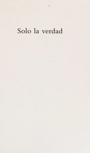 Portada de Solo la verdad