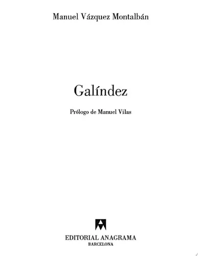 Portada de Galíndez