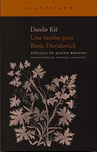 Portada de Una tumba para Boris Davidovich