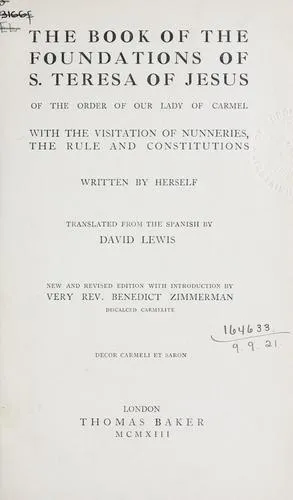 Portada de Libro de las fundaciones