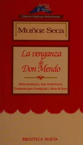 Portada de La venganza de Don Mendo