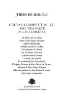Portada de obras de Tirso de Molina